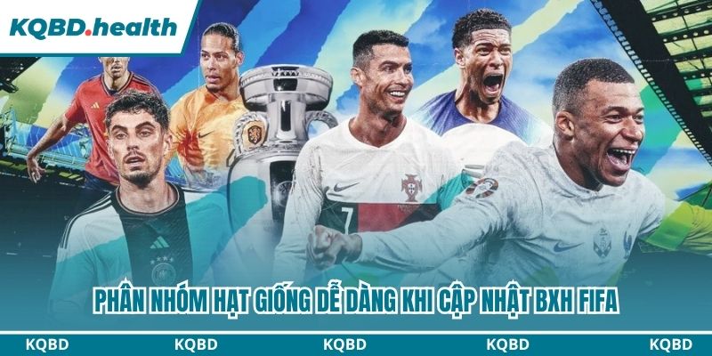 BXH FIFA 14 Phân nhóm hạt giống dễ dàng khi cập nhật BXH Fifa